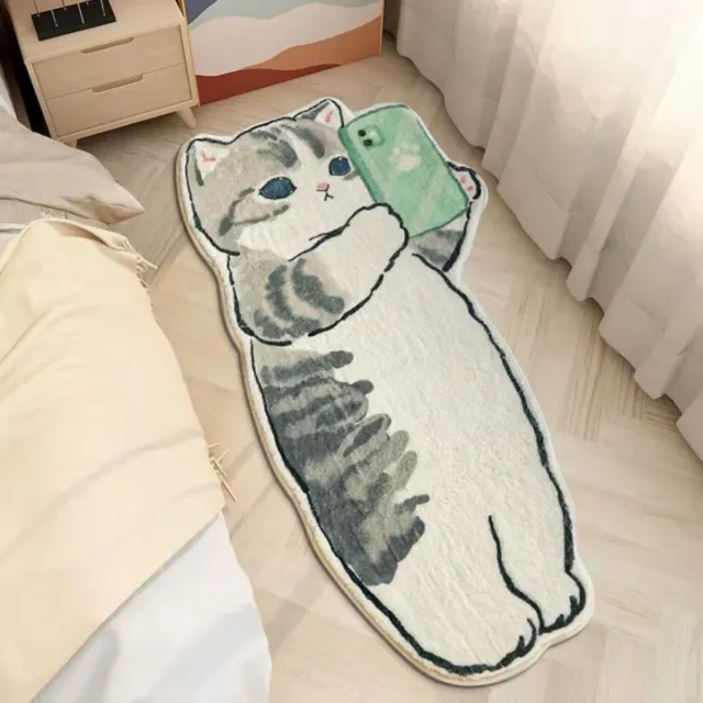 1. 貓咪自拍造型地毯